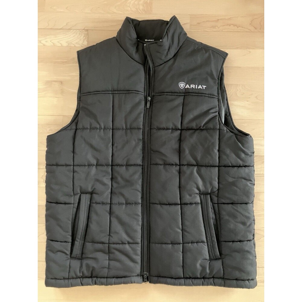 Ariat Crius Insulated Vest Men Size XL Black Water Resistant Conceal & Carry